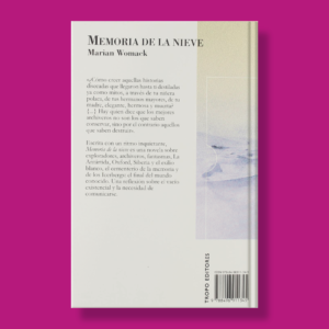 Memoria de la nieve - Marian Womack - Tropo Editores