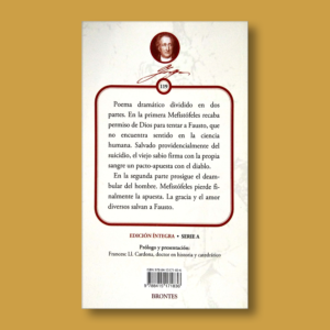 Fausto - Johann W. Goethe - Ediciones Brontes
